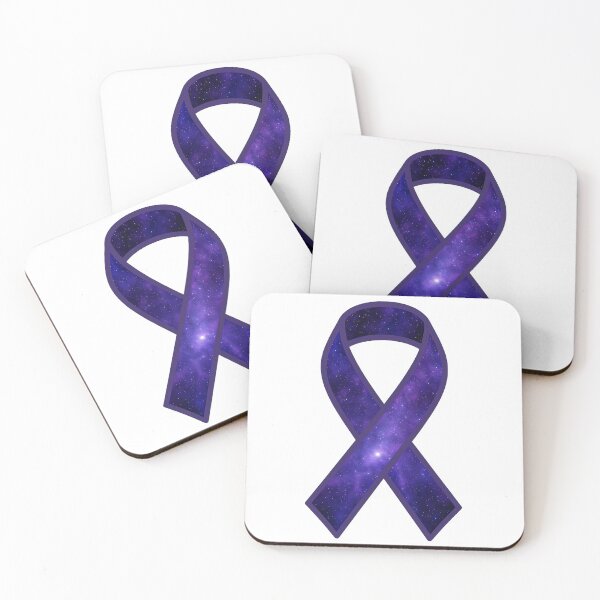 Item preview, Cosmic Purple Awareness Ribbon – Pancreatic Cancer, Epilepsy, Domestic Violence... Galaxy Design designed and sold by HealthCoreCommunity.