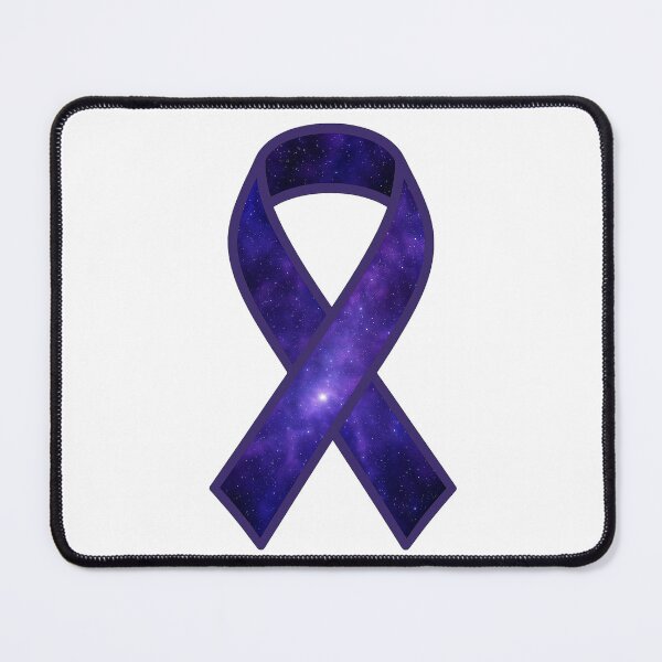 Item preview, Cosmic Purple Awareness Ribbon – Pancreatic Cancer, Epilepsy, Domestic Violence... Galaxy Design designed and sold by HealthCoreCommunity.