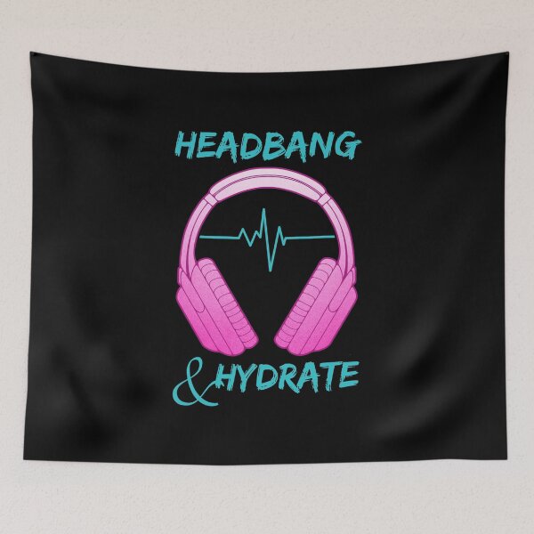 Item preview, Headphones | Headbang And Hydrate designed and sold by ObsidianDaz.