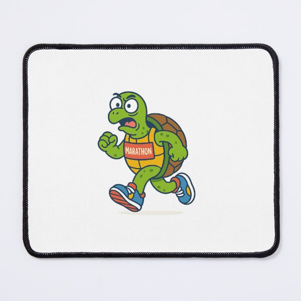 Item preview, Marathon Turtle – Funny Determined Runner Cartoon designed and sold by GeraldinezHart.