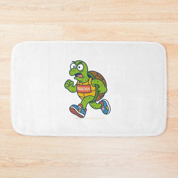 Item preview, Marathon Turtle – Funny Determined Runner Cartoon designed and sold by GeraldinezHart.