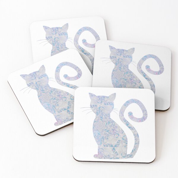 Item preview, Pretty Patterned Kitty - Abstract Modern Art designed and sold by SCArtAndGames.