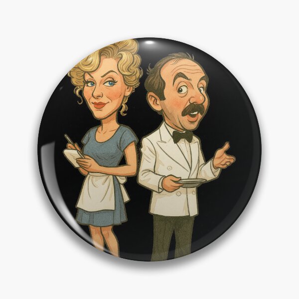 Item preview, Sitcom Legends: Polly & Manuel from Fawlty Towers designed and sold by halibutgoatramb.