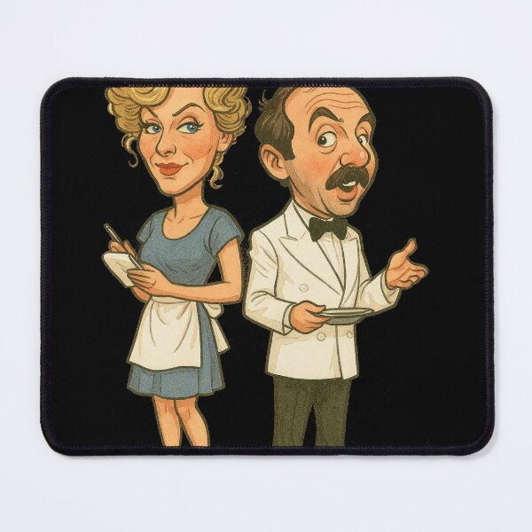 Item preview, Sitcom Legends: Polly & Manuel from Fawlty Towers designed and sold by halibutgoatramb.