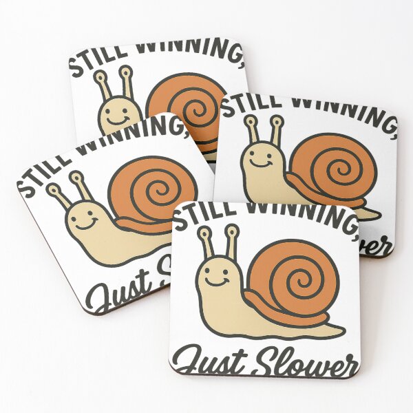 Item preview, Still Winning, Just Slower – Snail Sticker designed and sold by MozellRoberts.