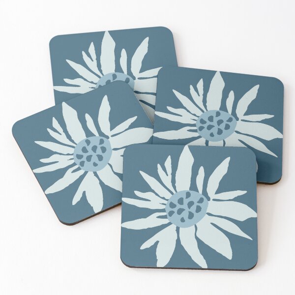 Item preview, One Daisy On Teal Blue. designed and sold by SalsySafrano.