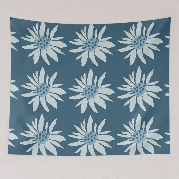 Item preview, One Daisy On Teal Blue. designed and sold by SalsySafrano.
