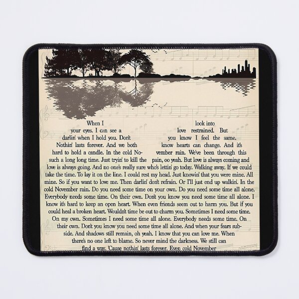 Item preview, November Rain Lyrics Guitar Lake designed and sold by CarlosRenatoCor.