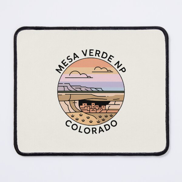 Item preview, Mesa Verde Minimalist Pastel Badge – Colorado National Park Sticker designed and sold by Horizon Tales.