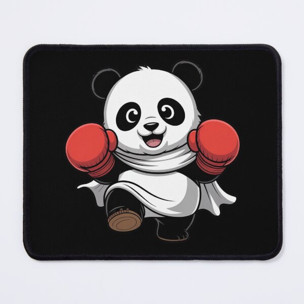 Item preview, Boxing Panda Ghost – Cute Chibi Halloween Panda with Red Boxing Gloves designed and sold by ColorSplash123.