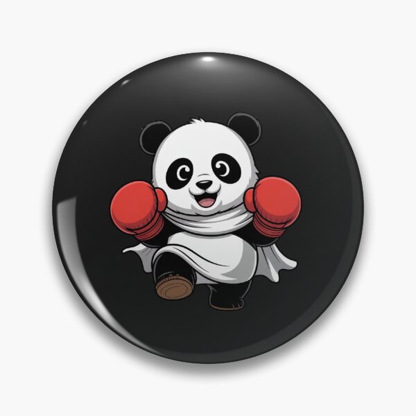 Item preview, Boxing Panda Ghost – Cute Chibi Halloween Panda with Red Boxing Gloves designed and sold by ColorSplash123.