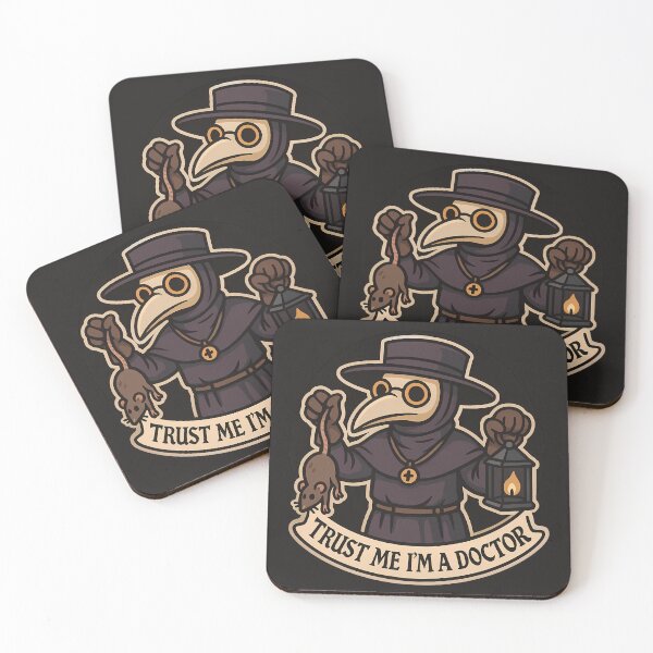 Item preview, Plague Doctor - Trust Me I'm Doctor designed and sold by Funny Vintage Stickers And T-Shirts.