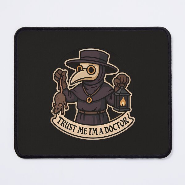 Item preview, Plague Doctor - Trust Me I'm Doctor designed and sold by Funny Vintage Stickers And T-Shirts.