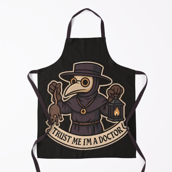 Item preview, Plague Doctor - Trust Me I'm Doctor designed and sold by Funny Vintage Stickers And T-Shirts.