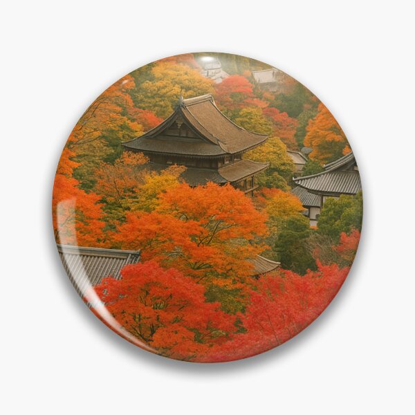 Item preview, Autumn Serenity at Hasedera Temple, Nara Japan designed and sold by NihonKamonScape.