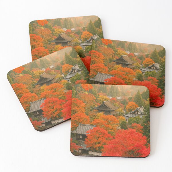 Item preview, Autumn Serenity at Hasedera Temple, Nara Japan designed and sold by NihonKamonScape.