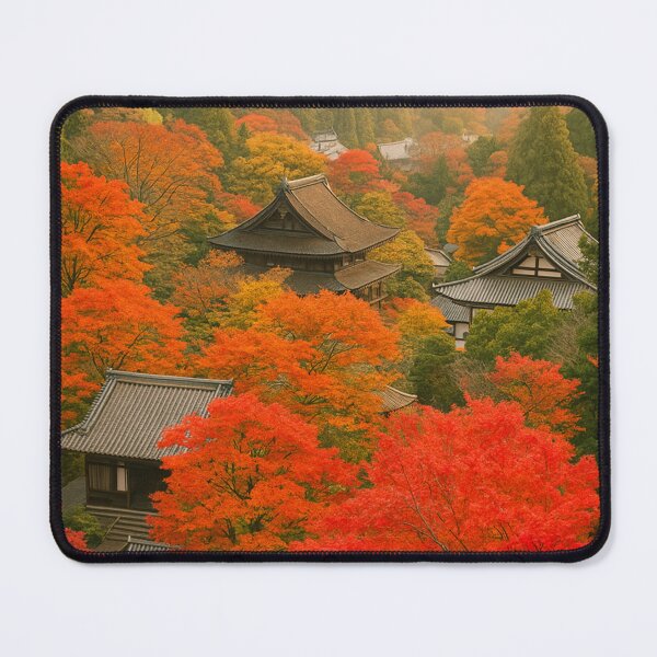 Item preview, Autumn Serenity at Hasedera Temple, Nara Japan designed and sold by NihonKamonScape.