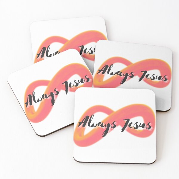 Item preview, Always Jesus Brush Stroke Infinity Christian Art Design designed and sold by Kindloom.