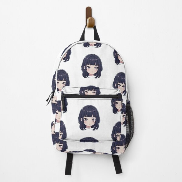 Item preview, Anime Girl with Jet Black Hair and Bangs - Minimalist Art designed and sold by OsasChild.