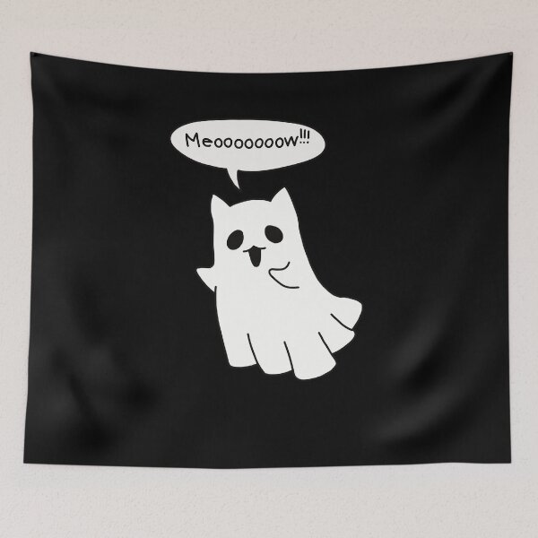 Item preview, Spooky Ghost Cat - Halloween Meow designed and sold by clickbongski.