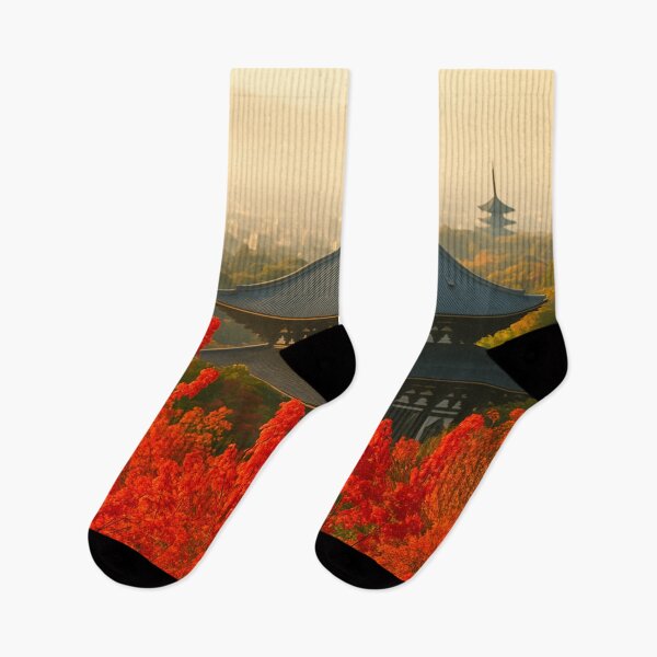 Item preview, Autumn Serenity at Tōdai-ji Temple, Nara Japan designed and sold by NihonKamonScape.