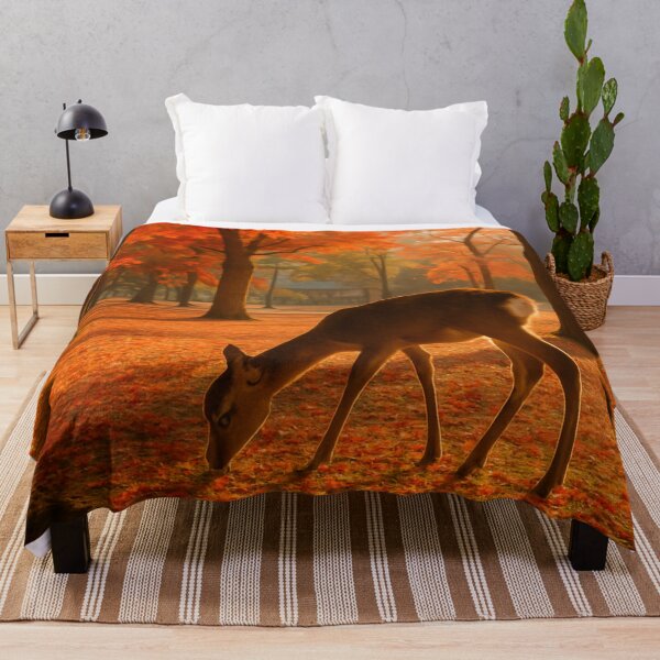 Item preview, Autumn Serenity with a Deer in Nara Park, Japan designed and sold by NihonKamonScape.