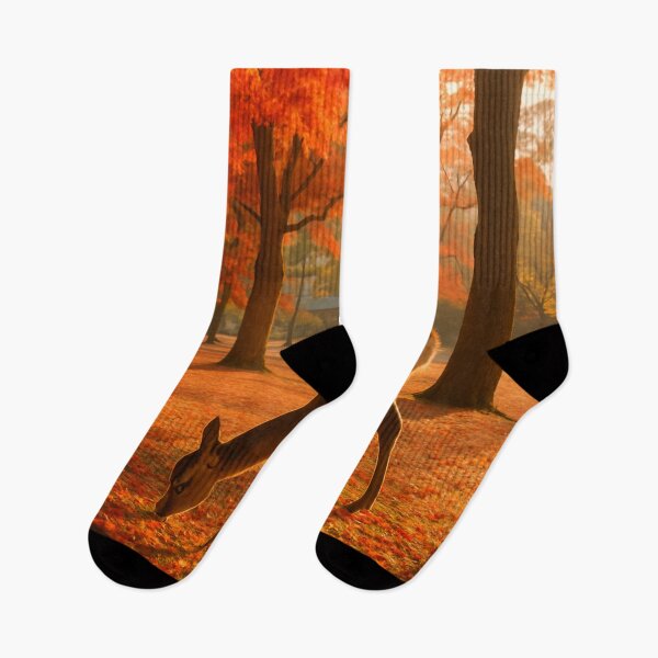 Item preview, Autumn Serenity with a Deer in Nara Park, Japan designed and sold by NihonKamonScape.