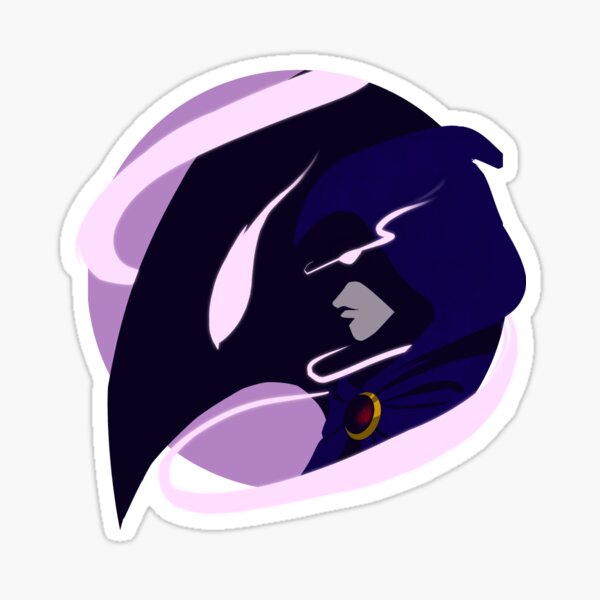 Raven Teen Titans Clear & Holographic Vinyl Stickers 