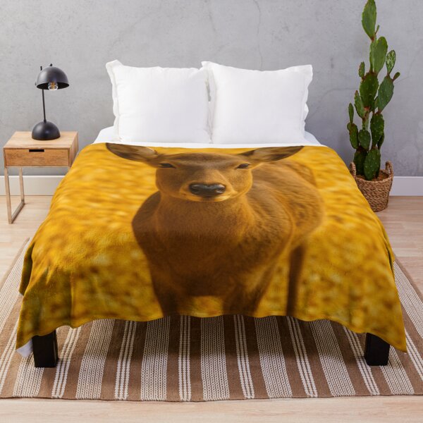 Item preview, Golden Ginkgo Glow with Nara Deer - Japan Autumn Scene designed and sold by NihonKamonScape.
