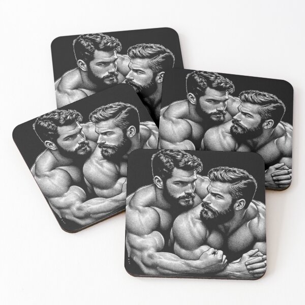 Item preview, 1940s San Francisco "Together" Gay Wrestlers Tom of Finland Tribute Gay Pride Graphic Design designed and sold by ItsAKinkThing.