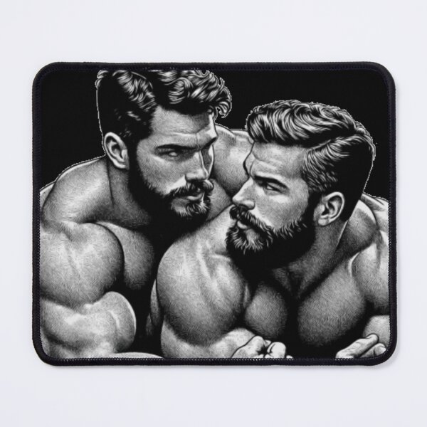 Item preview, 1940s San Francisco "Together" Gay Wrestlers Tom of Finland Tribute Gay Pride Graphic Design designed and sold by ItsAKinkThing.