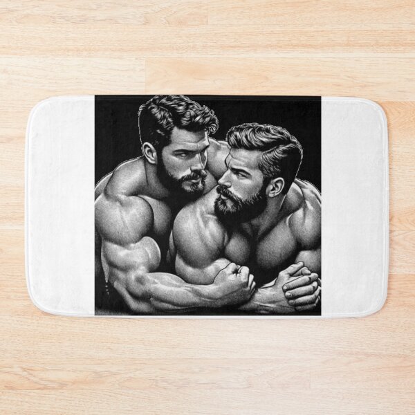 Item preview, 1940s San Francisco "Together" Gay Wrestlers Tom of Finland Tribute Gay Pride Graphic Design designed and sold by ItsAKinkThing.