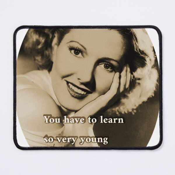 Item preview, Jean Arthur Classic Hollywood Quote Retro Tribute Gift designed and sold by KeithJHiggins.