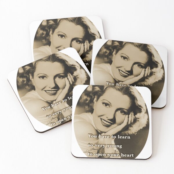 Item preview, Jean Arthur Classic Hollywood Quote Retro Tribute Gift designed and sold by KeithJHiggins.