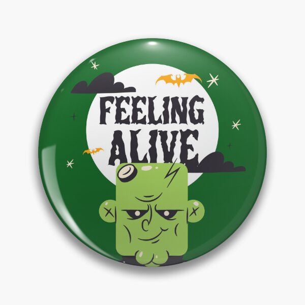 Item preview, FEELING ALIVE Frankenstein Scary Halloween designed and sold by JusTiceT-shirts.