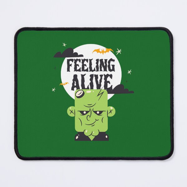 Item preview, FEELING ALIVE Frankenstein Scary Halloween designed and sold by JusTiceT-shirts.