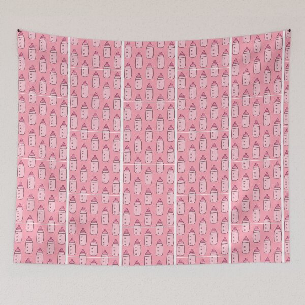 Item preview, Baby Nipple Bottle Seamless Doodle Pattern designed and sold by kirkmartinho.