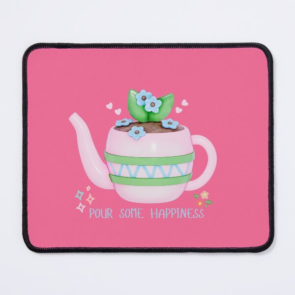 Item preview, Whimsical Teapot with Blue Flowers designed and sold by Eyestudiodesign1997.