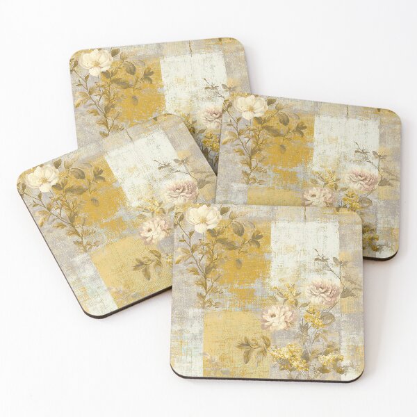 Item preview, Golden Blooms in Vintage Patchwork ? designed and sold by Venon28.