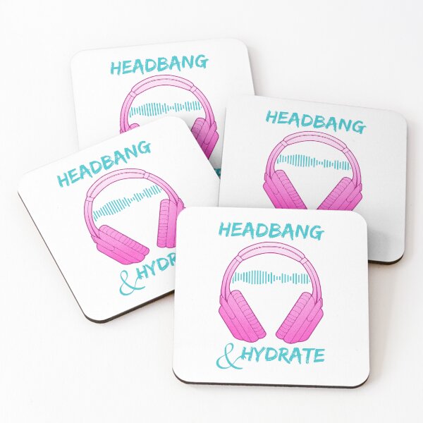Item preview, Headphones | Headbang And Hydrate designed and sold by ObsidianDaz.