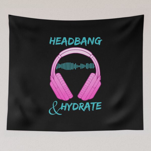 Item preview, Headphones | Headbang And Hydrate designed and sold by ObsidianDaz.