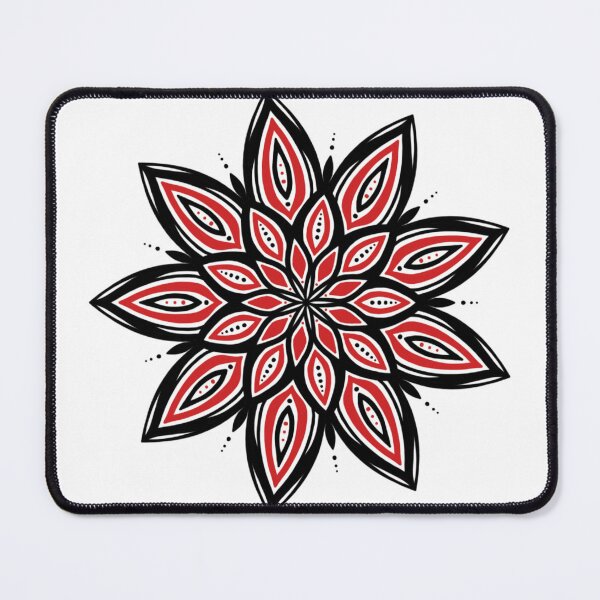 Item preview, Red Petal Harmony Mandala  designed and sold by Sol.Mandala.