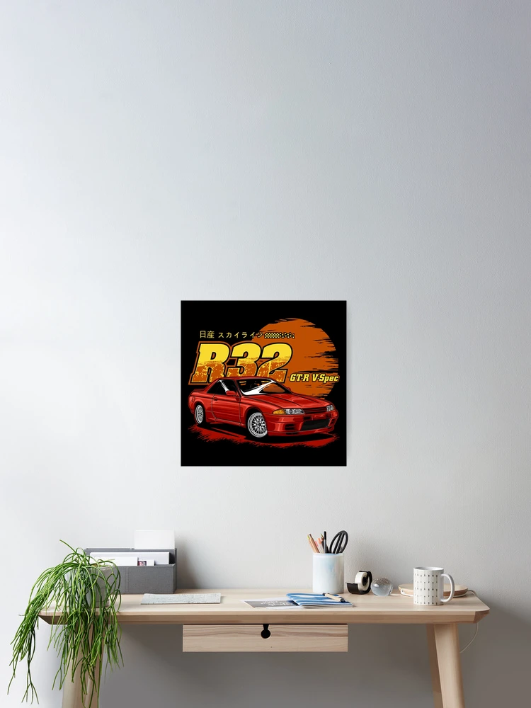 Imagen 2 de 3, Póster con la obra Red Skyline R32, diseñada y vendida por RAS-77.