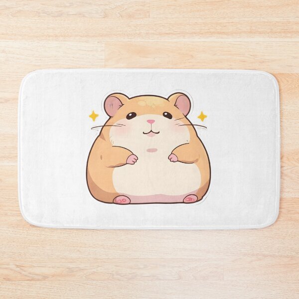 Item preview, Chubby Kawaii Chibi Hamster with Stars – Cute Anime Pet Illustration designed and sold by OsasChild.