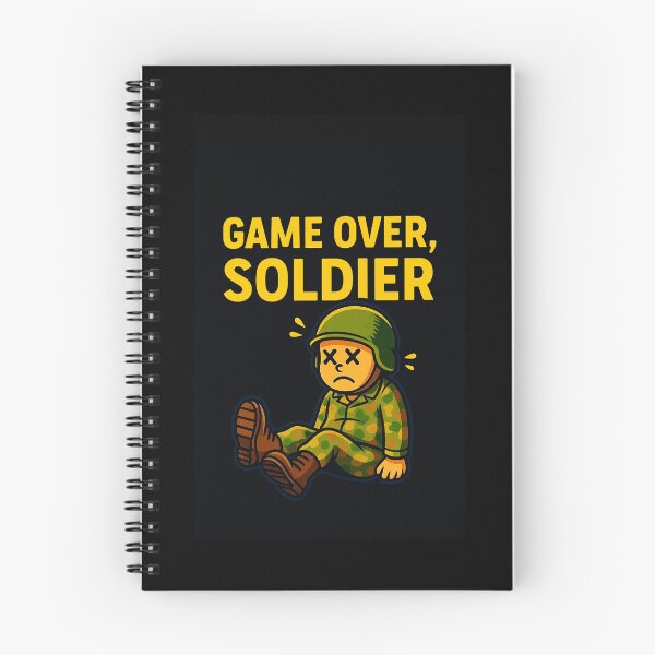 Item preview, Game Over, Soldier – Funny Cartoon Military Print designed and sold by ForgeBogdan.