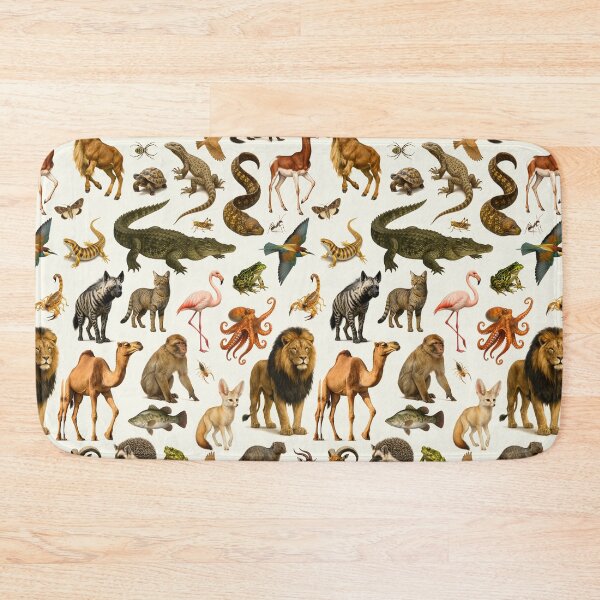 Item preview, Animals of Northern Africa Retro Illustration Wildlife Chart designed and sold by kakarikihill.