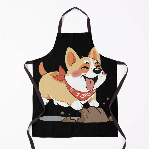 Item preview, Little corgi playing and digging in the dirt designed and sold by MellowMayStudio.