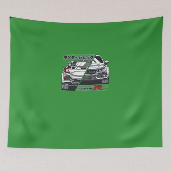Item preview, Civic Type R Fk8 Front And Back View designed and sold by ValentinaHiller.