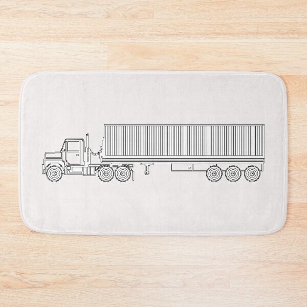 Item preview, Vehicle - M915 Tractor with M872 - 40 Ft Container - Side - LA X 300 designed and sold by Military Insignia Products.