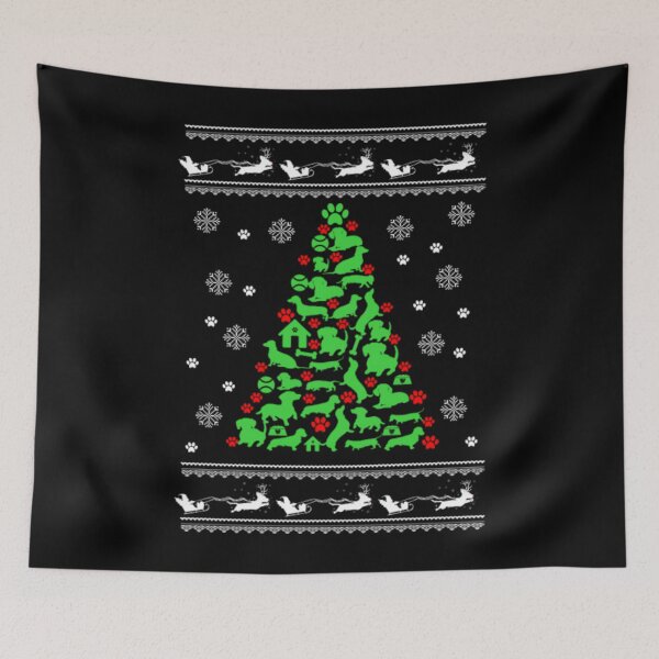 Item preview, Funny Dog Lover Christmas Tree Holiday s designed and sold by vaharisanic.